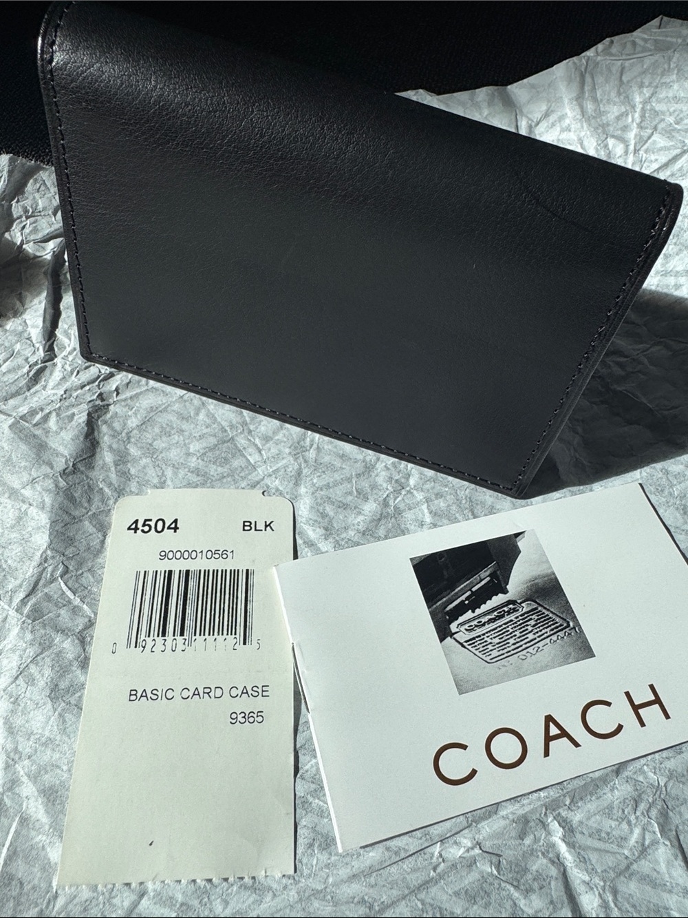 Vintage - Coach Black Card Case Holder
